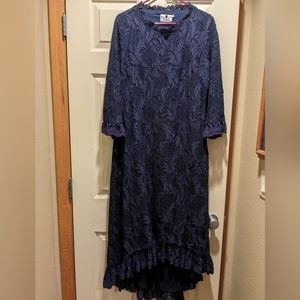 Dainty Jewells Navy Lace Hi/Lo Dress